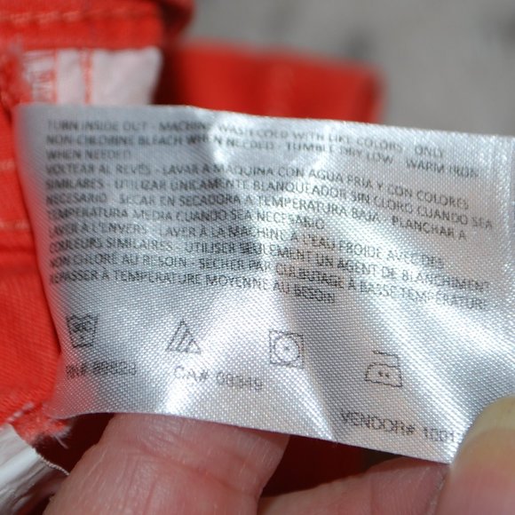 5/$25 - Code Bleu Orange Denim Shorts - 14 - Picture 2 of 6